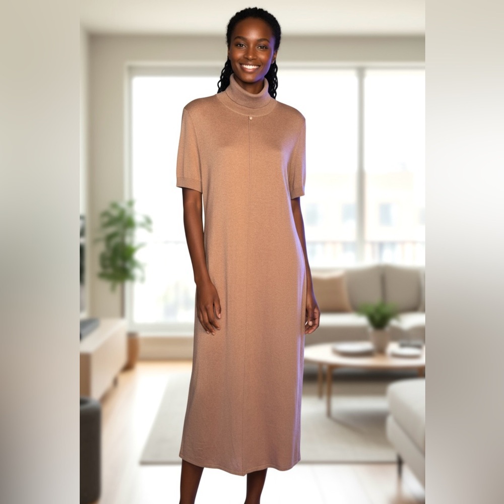 STAUD Tan Long Maxi  Dress